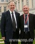 Treffen mit seinem liberalen Kollegen aus dem britischen Justizministerium, Minister of State Lord Tom McNally (l.), traf sich Parlamentarischer Staatssekretär Dr. Max Stadler am 15.10.2010 am Rande einer EU-Tagung vor dem Palais Egmont in Brüssel 